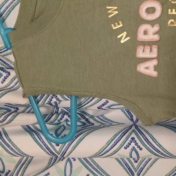XS Aeropostale I cut into  sleeveless super cute but outgrew worn few times - Picture 3 of 5